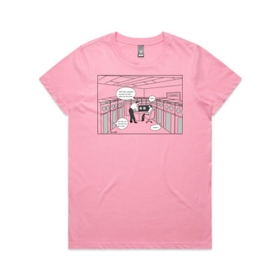 Computers Taking Over the World Maple T-shirt Thumbnail