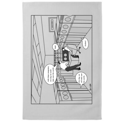 Computers Taking Over the World Tea Towel Thumbnail