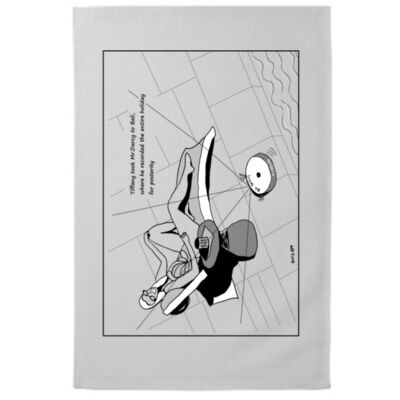 Mr. Darcy on Holiday Tea Towel Thumbnail