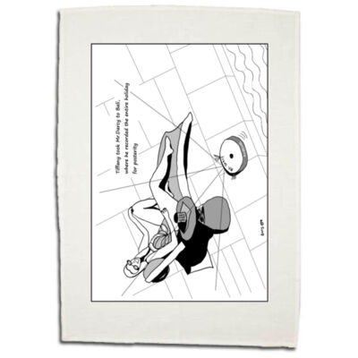 Mr Darcy on Holiday Linen/Cotton Tea Towel Thumbnail